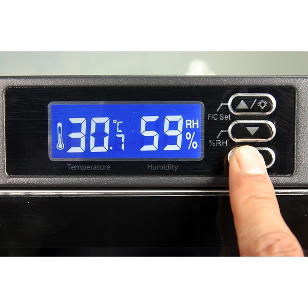 Tủ chống ẩm máy ảnh 50 Lít nhập khẩu Nhật Bản Nikatei NC-50S, 3 ngăn điều chỉnh % độ ẩm - Chính hãng bảo hành 5 năm
