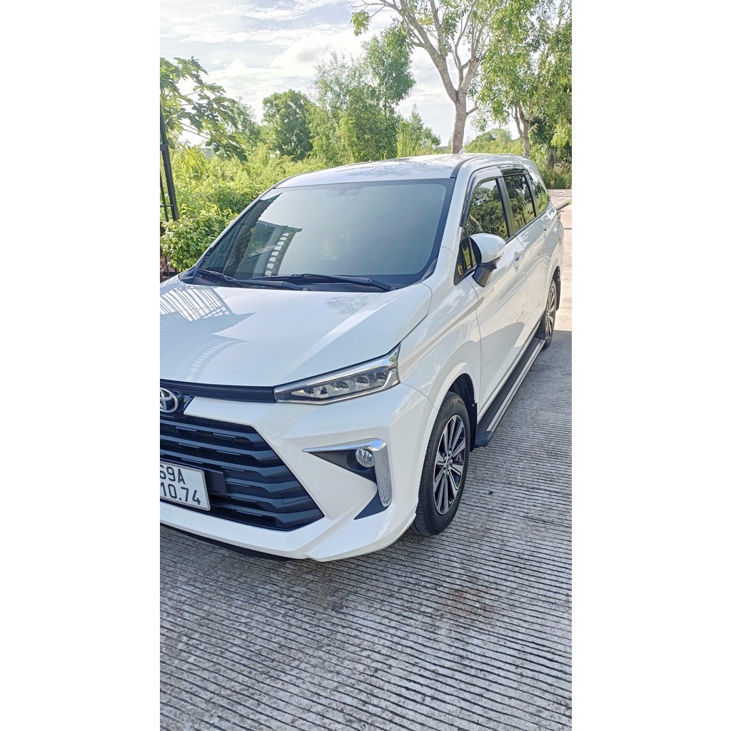 Viền đèn gầm trước sau xe Toyota Avanza 2022 2023 mạ crom cao cấp Hellooto + tặng kèm keo tăng dính