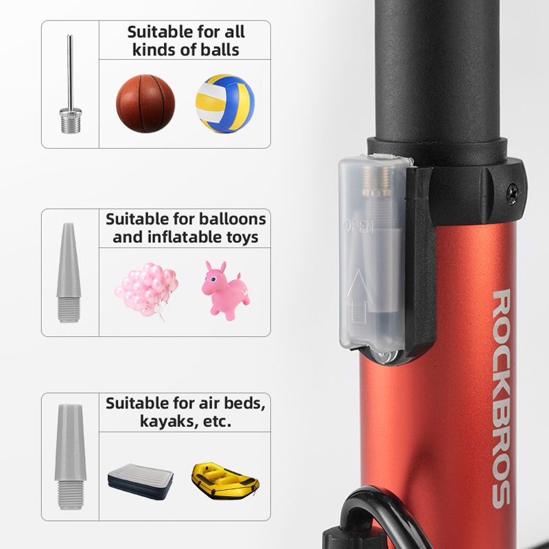 Bơm Xe Đạp Áp Suất Cao ROCKBROS 80PSI