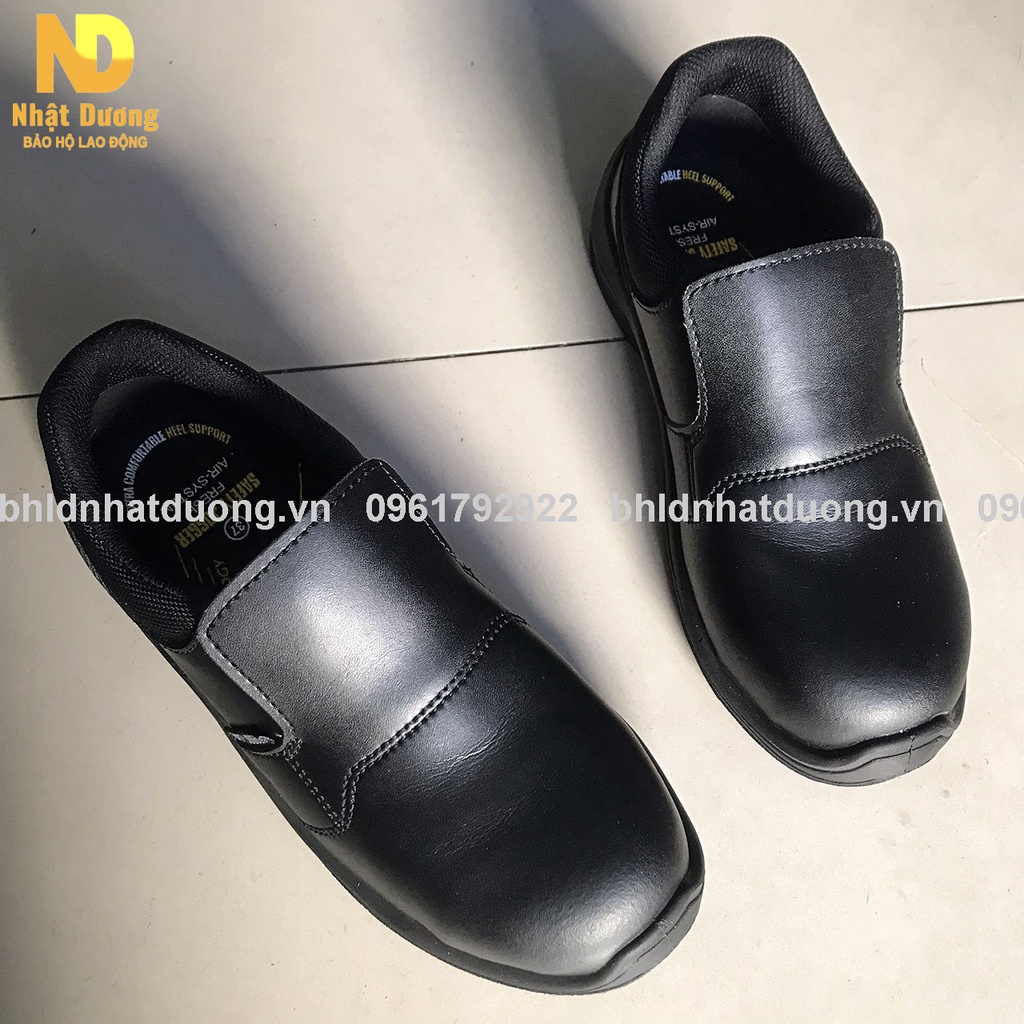 Giày bảo hộ lao động nam Jogger Dolce S3 SRC giày xỏ da bò cao cấp chống nước cấu tạo phi kim chống trượt chuẩn SRC