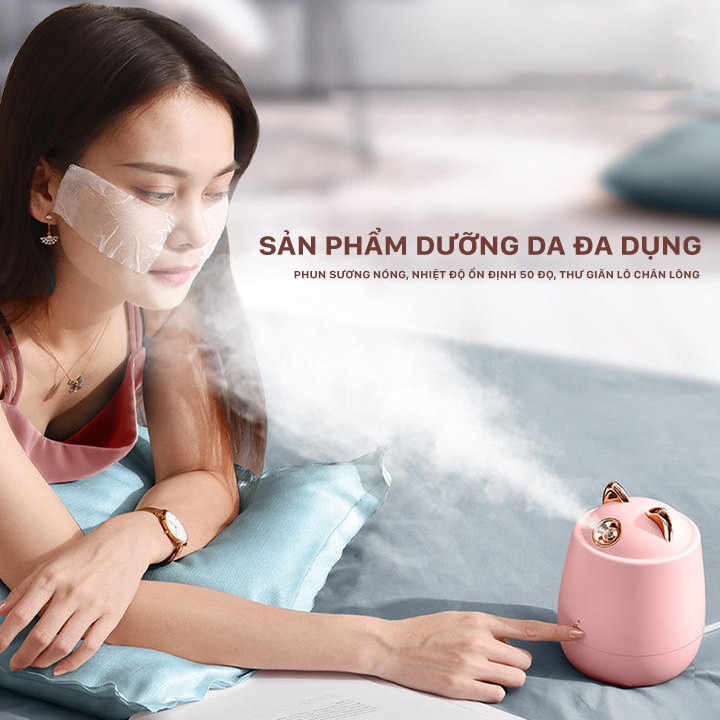 Máy xông mặt hơi nước Miya - Chăm sóc hiệu quả, cấp ẩm cho da - Làm sạch, giúp da sạch mụn - BH 6 THÁNG