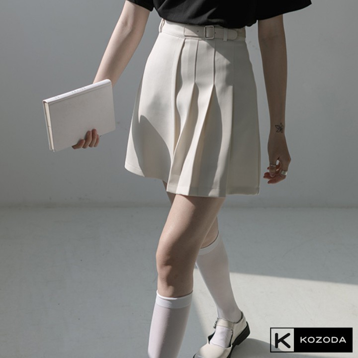Chân váy đen trắng xếp ly ngắn nữ eo cao hè 2021 phong cách mới ôm dáng chữ a kozoda cv20 | BigBuy360 - bigbuy360.vn