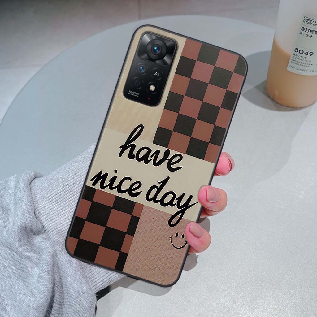 Ốp Xiaomi Redmi Note 11 4G  / Note 11S / Note 11 Pro 5G caro trái tim cá tính, thời trang siêu đẹp, siêu phong cách