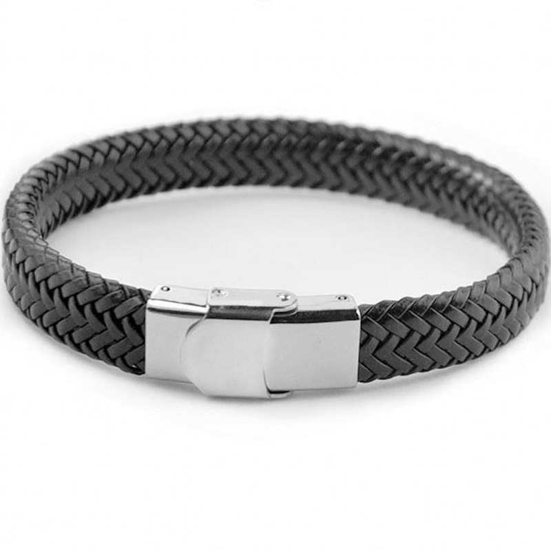 Vòng Tay Da Mặt Đầu Lâu Phong Cách Hip Hop Cá Tính Cho Nam