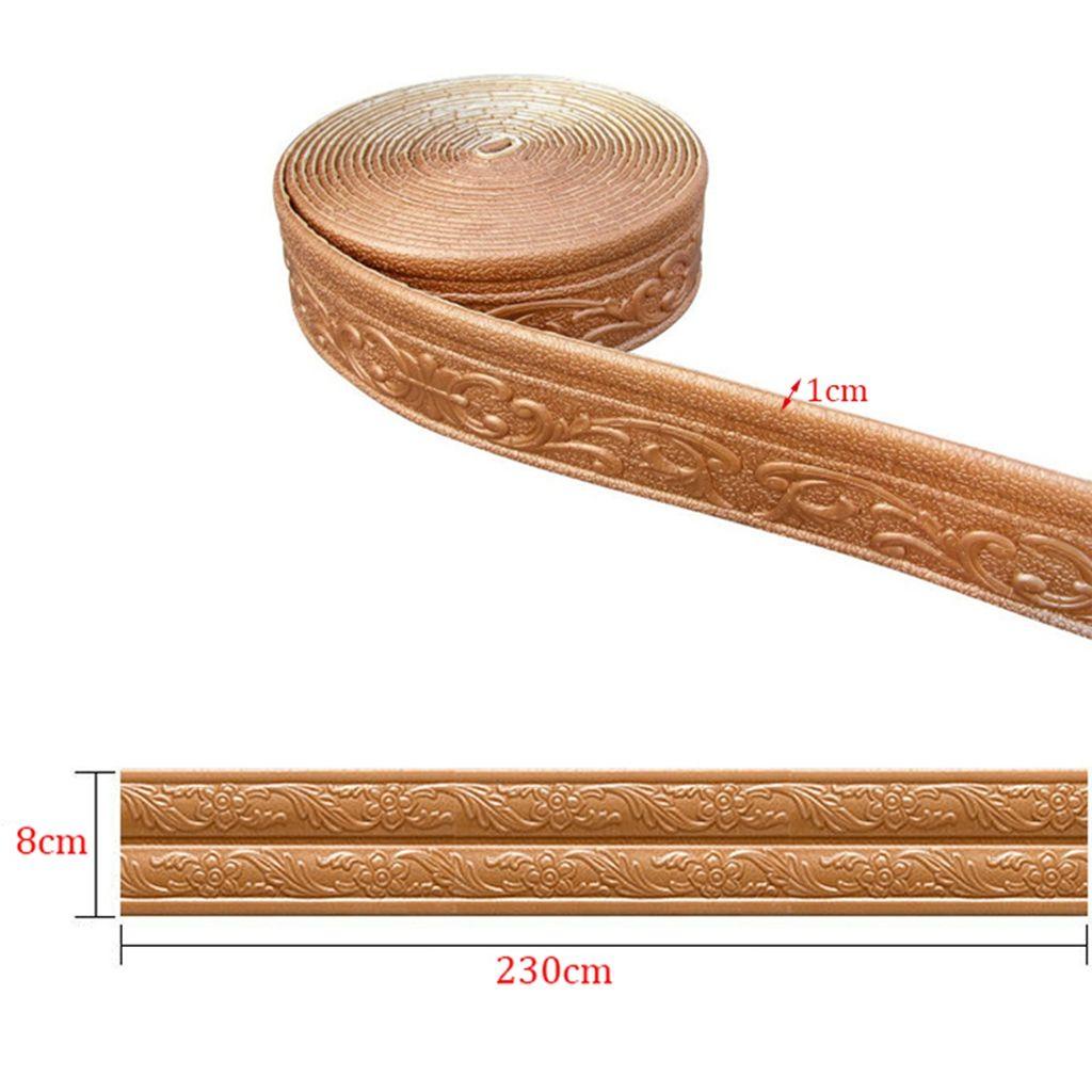 Giấy Dán Tường Tự Dính Họa Tiết Dập Nổi 3D Sáng Tạo Chống Va Chạm