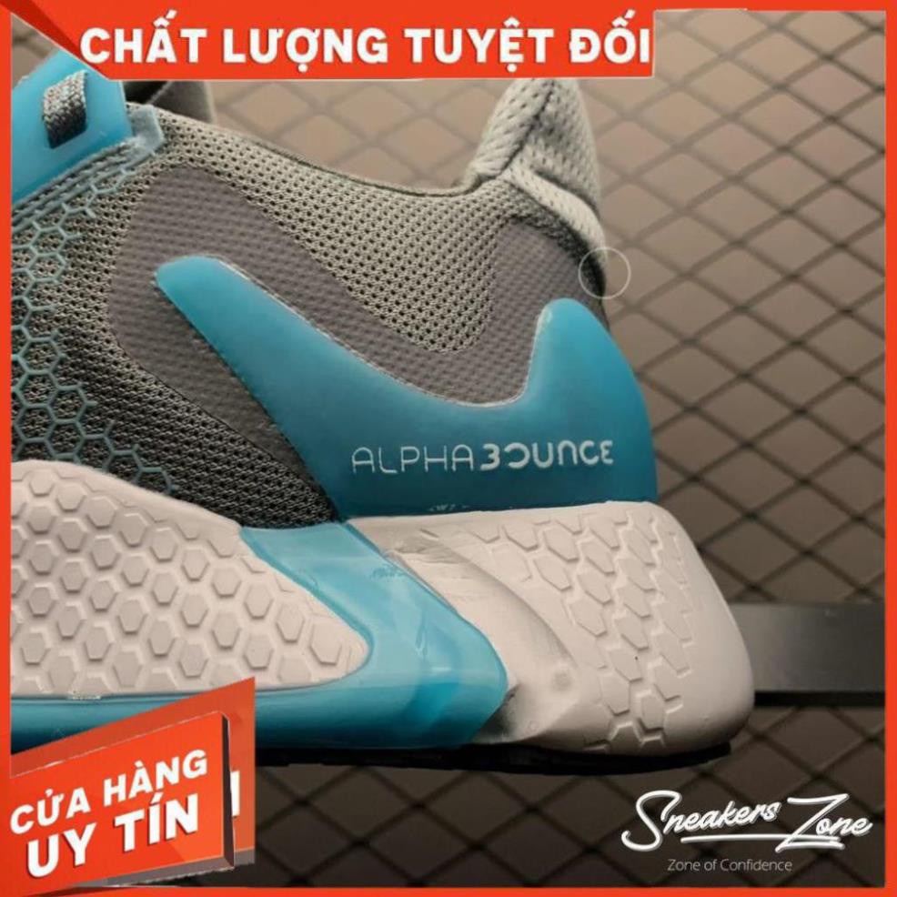 (FREESHI+HỘP+QUÀ)  Giày thể thao sneaker nam nữ ALPHABOUNCE INSTINCT M 2020 xám xanh dương cực đẹp cho nam và nữ