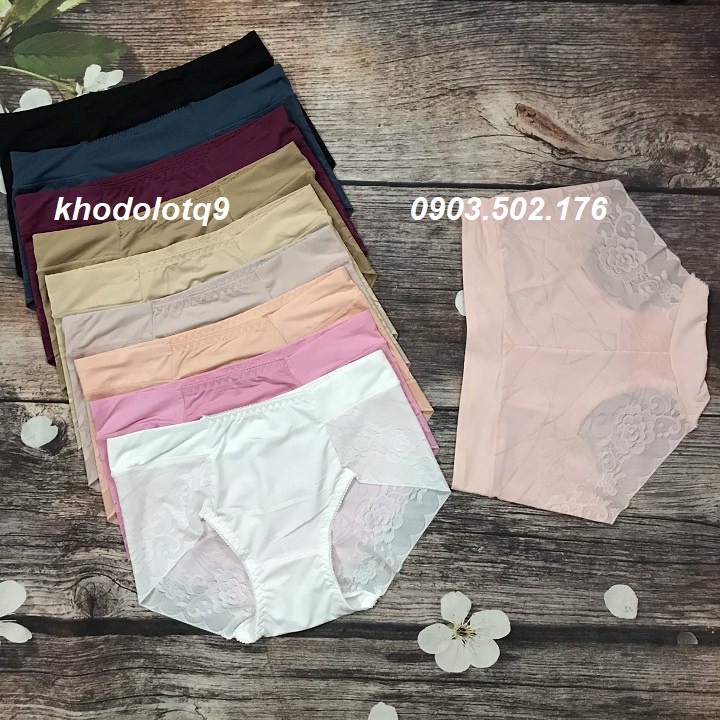 Quần Lót Nữ Phối Ren không viền mông lưng cao ( Giao ngẫu nhiên nhiều màu)