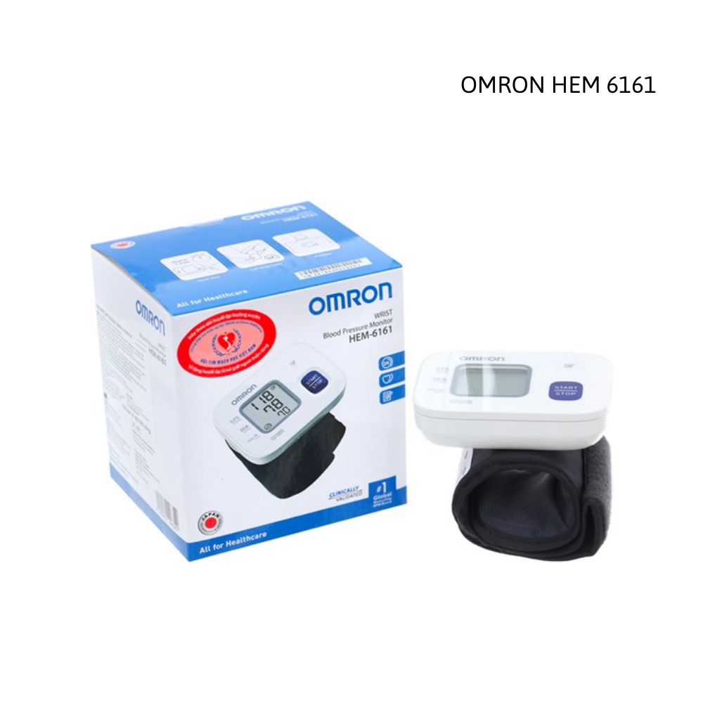 Máy đo huyết áp Omron điện tử cổ tay cao cấp HEM-6161 chính hãng - Thiết bị y tế gia đình Medifa