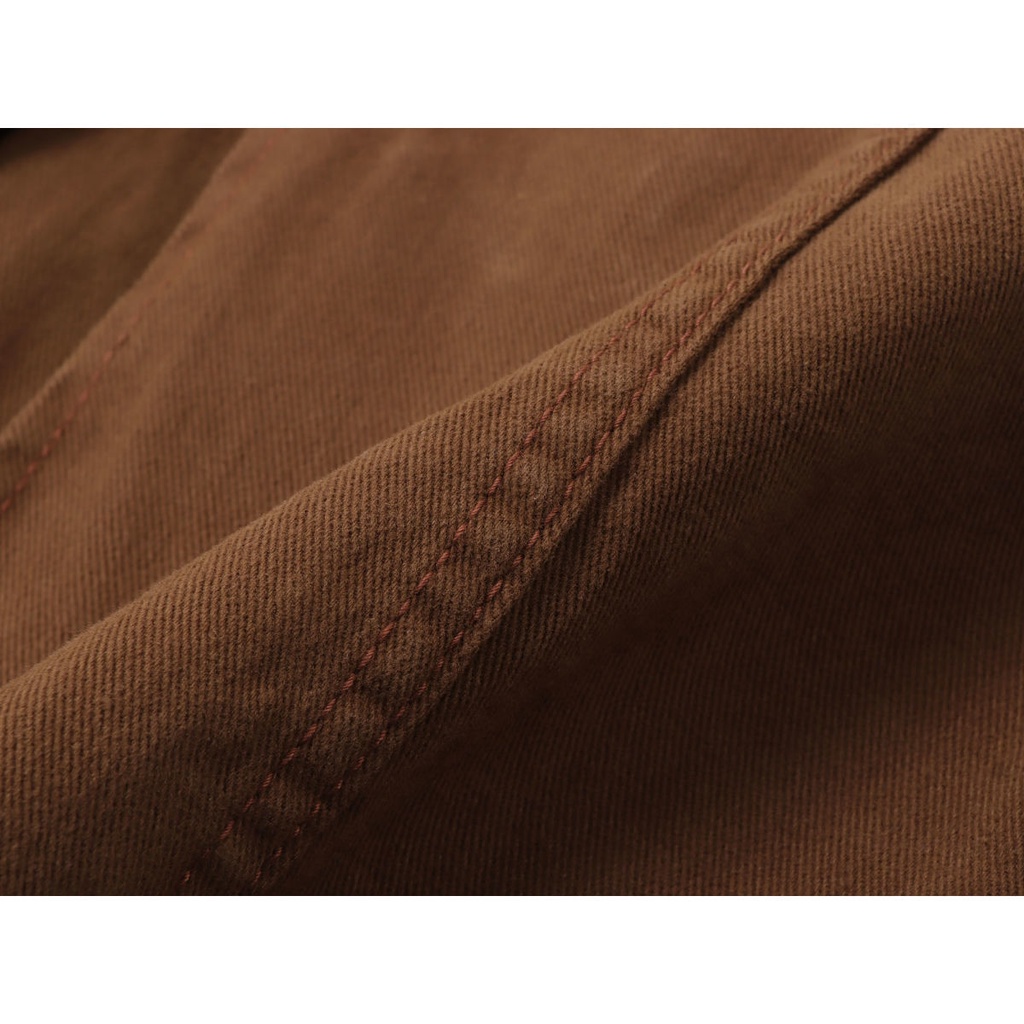Chân Váy Denim Chữ A Lưng Cao Xếp Ly Có Túi Thời Trang
