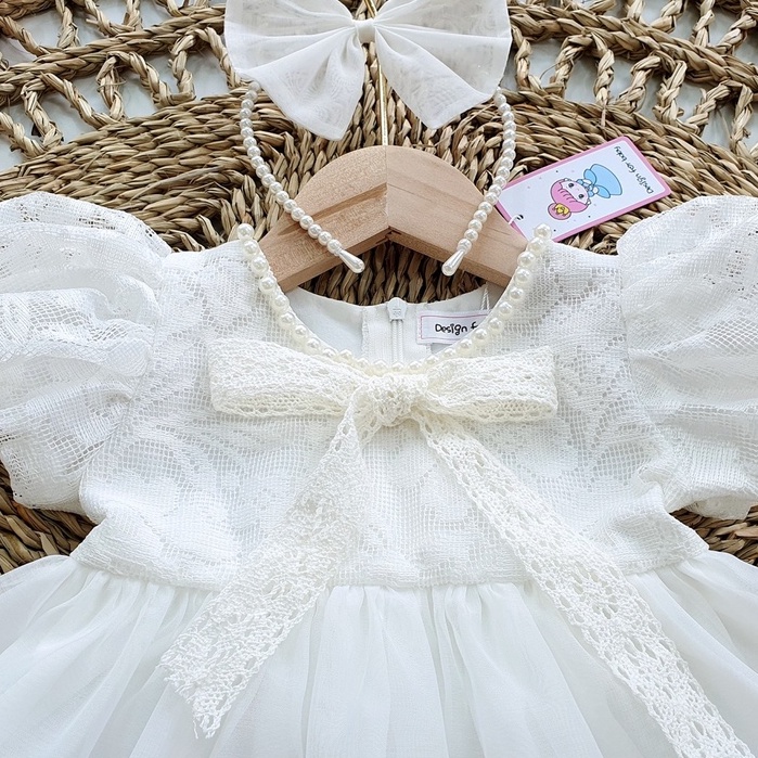 Váy công chúa cho bé gái RIOKIDS, quần áo cho bé đi chơi, đi tiệc, sinh nhật, thôi nôi đầy tháng TT17