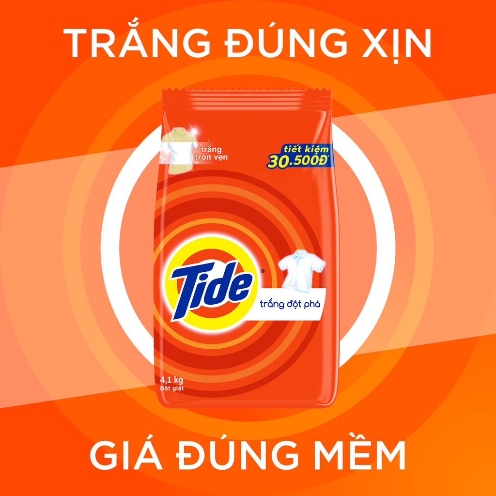 BỘT GIẶT TIDE TRẮNG ĐỘT PHÁ/ TIDE DOWNY 400G