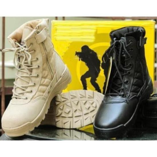 [Sale 3/3] [BÁN SỈ] Giày COMBAT ORIGINAL SWAT Mỹ cao cổ KAKI Sale 11 -op1 " _