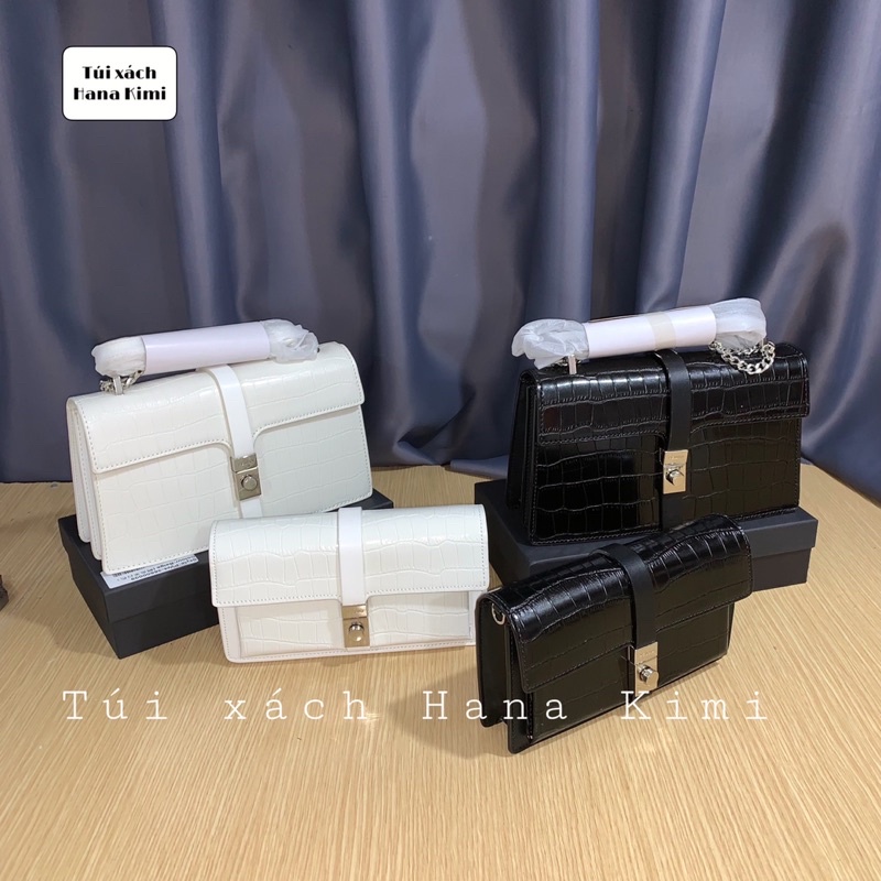 Túi đeo chéo nữ da rắn size 20- size 24