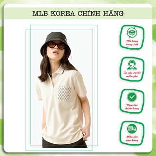 Áo polo MLB chính hãng phối hoạ tiết Monogram cá tính, thời thương