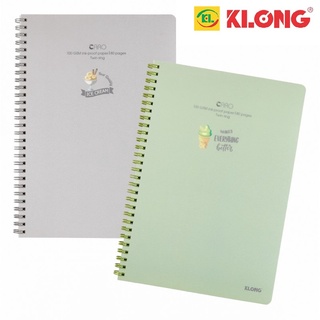 Sổ lò xo kép Caro B5 80 trang bìa nhựa - Klong 574