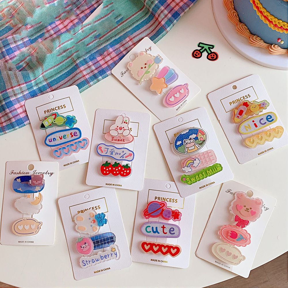 Kẹp Tóc Tai Thỏ Bằng Acrylic Đáng Yêu Dành Cho Nữ Mihan