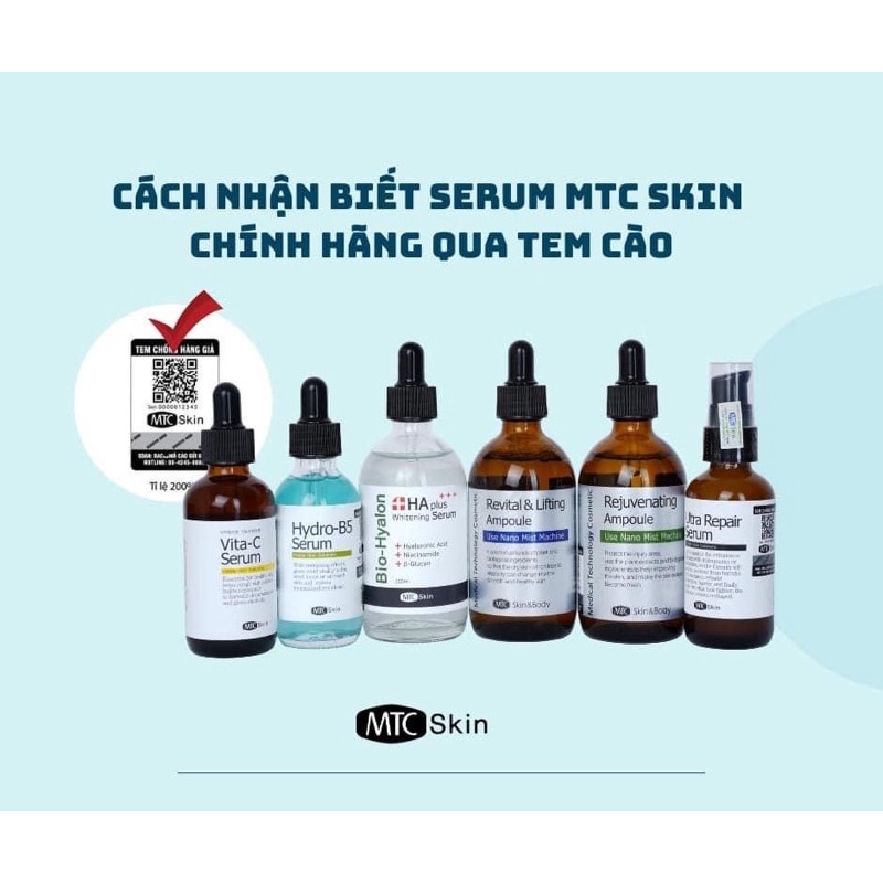 Serum hydro B5 MTC plus dùng trong spa