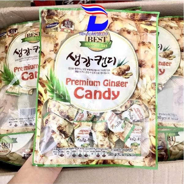 Kẹo Gừng ⚡ HÀNG NHẬP KHẨU ⚡ Hàn Quốc 200g rất tốt cho sức khỏe