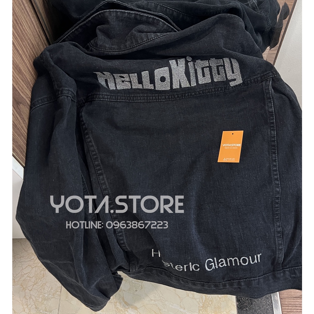 Áo khoác jeans thêu chữ - KB53
