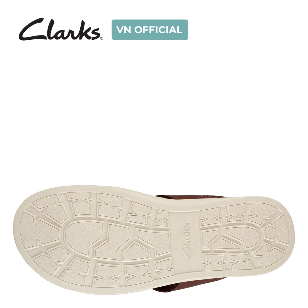 Dép xăng đan nam xỏ ngón CLARKS Sunder Post màu da bò