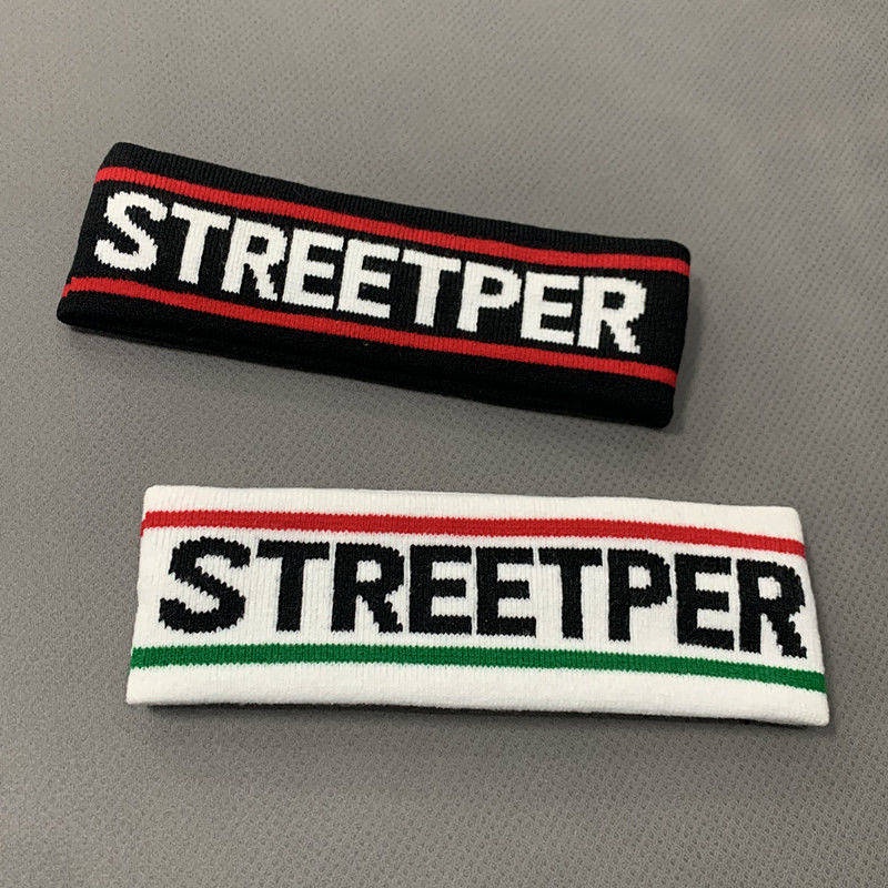 Băng đô dệt kim in chữ phong cách hip hop thời trang Hàn Quốc cho nam và nữ