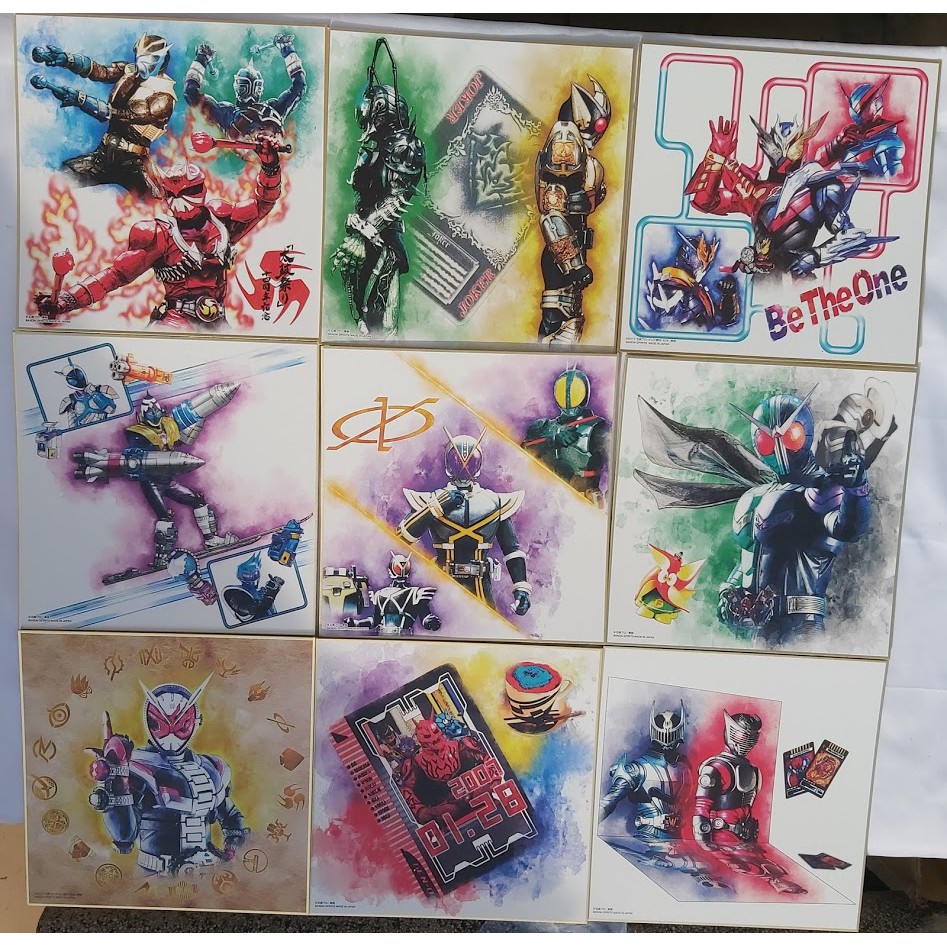 Tranh Kamen Rider Shikishi Art Cỡ Lớn - Chính Hãng Bandai Nhật Bản