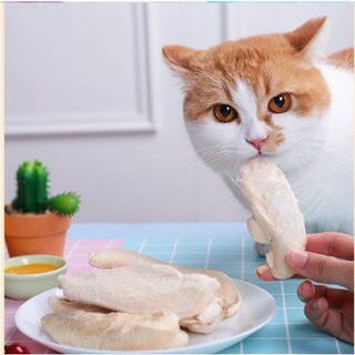 ￼Thịt ức gà sấy khô - Thức ăn cho hamster, mèo, chó,...
