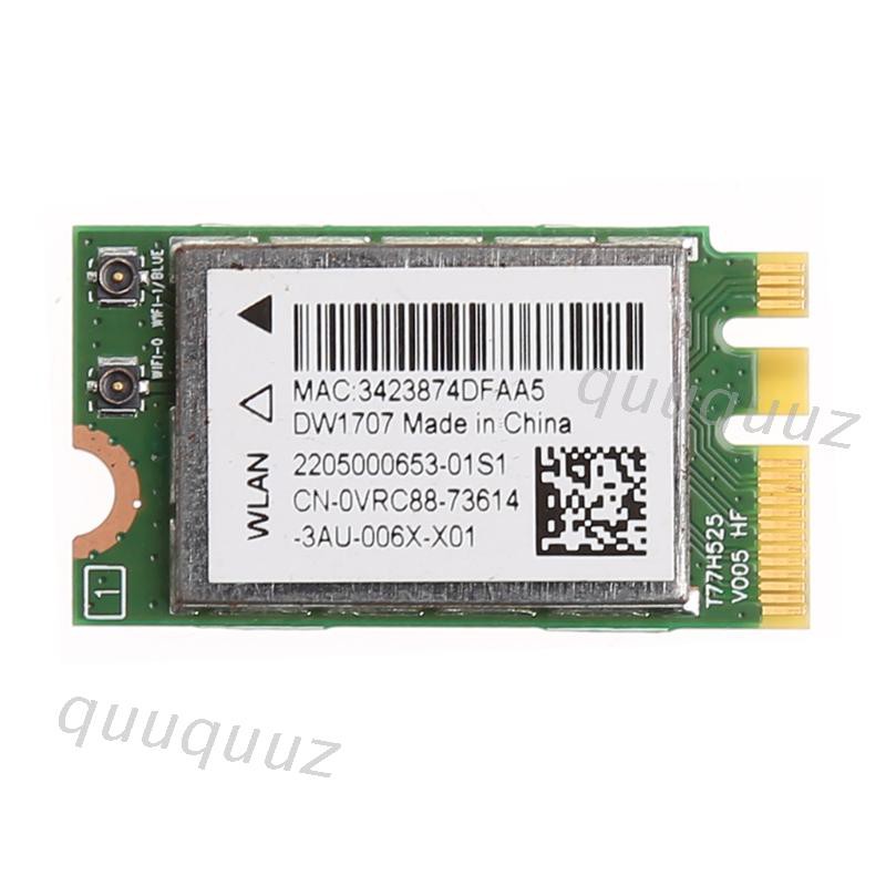 300M Wireless Bluetooth NGFF WIFI Card For Dell DW1707 VRC88 Qualcomm QCNFA335