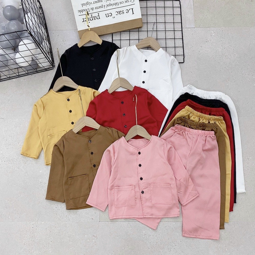 Bộ quần áo bà ba Habi Fashion cho bé từ 8-18kg