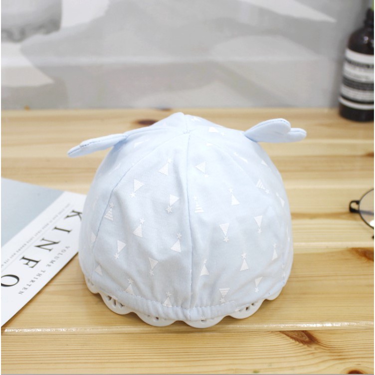 Mũ nón bé trai bé gái sơ sinh 0-6 tháng vải cotton mềm thiết kế tai thỏ cực đẹp phong cách Hàn Quốc HOT