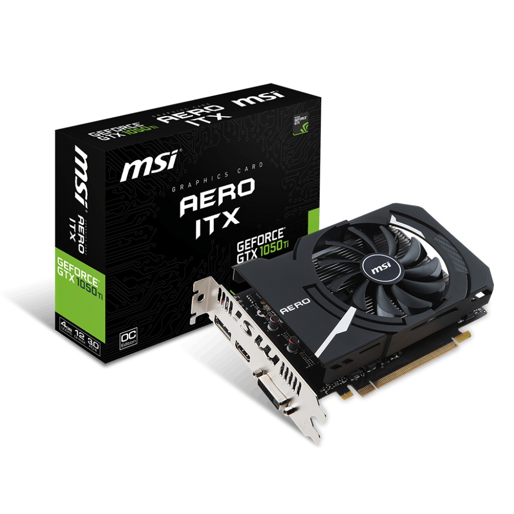 VGA CARD MÀN HÌNH MSI GTX 1050 TI AERO ITX 4G OCV1