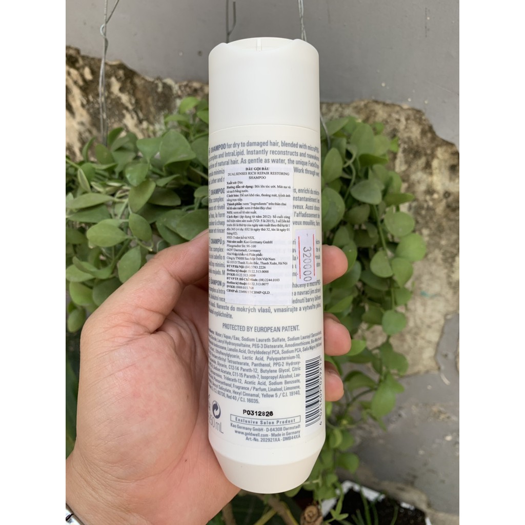 🇩🇪Goldwell🇩🇪 Dầu gội phục hồi tóc Goldwell Rich Repair Restoring Shampoo 250ml