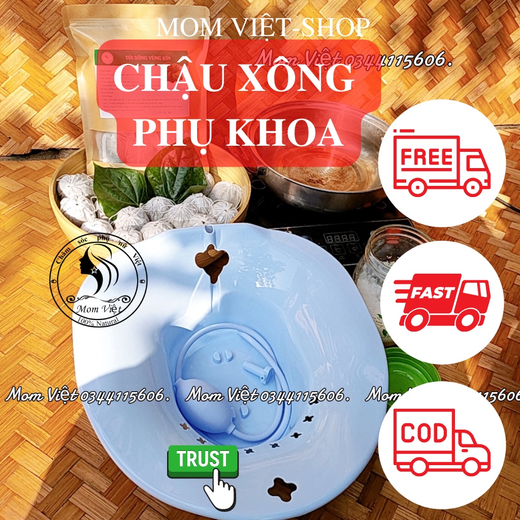 Chậu Xông Vùng Kín Chậu Xông Cửa Mình