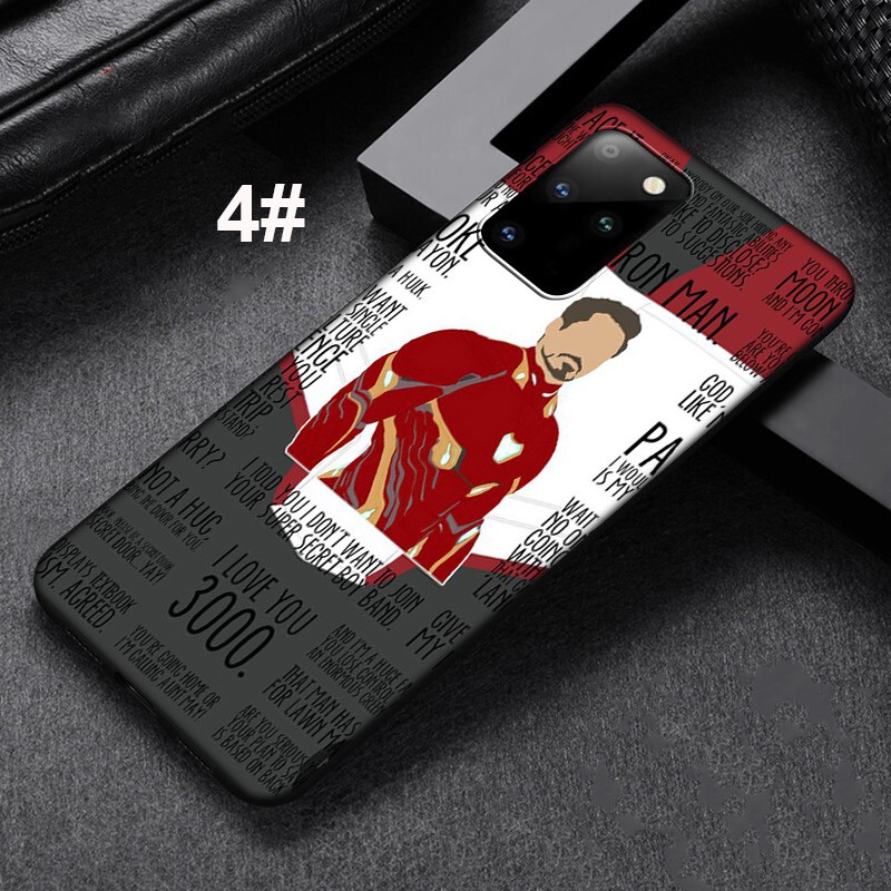 Ốp điện thoại silicon mềm Iron Man Marvel cho Samsung Galaxy A2 Core A9 A8 A7 A6 Plus A5 A3 A6+ 2018 2017 2016 LE43