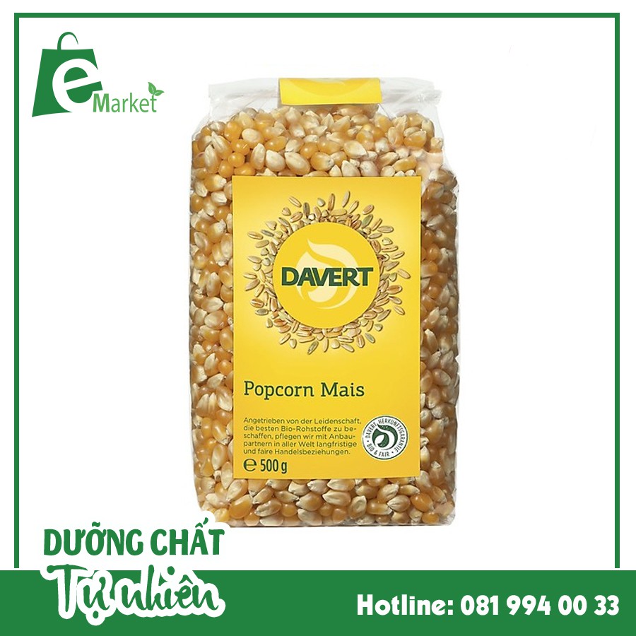 Ngô nổ bỏng hữu cơ Davert
