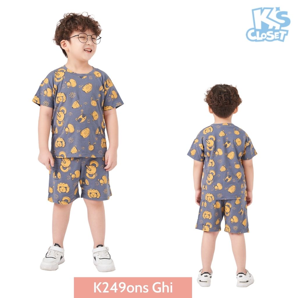 Bộ quần áo cộc tay bé trai K'S CLOSET (10-14 tuổi) T115ONS / K103ONS / K249ONS TMĐT