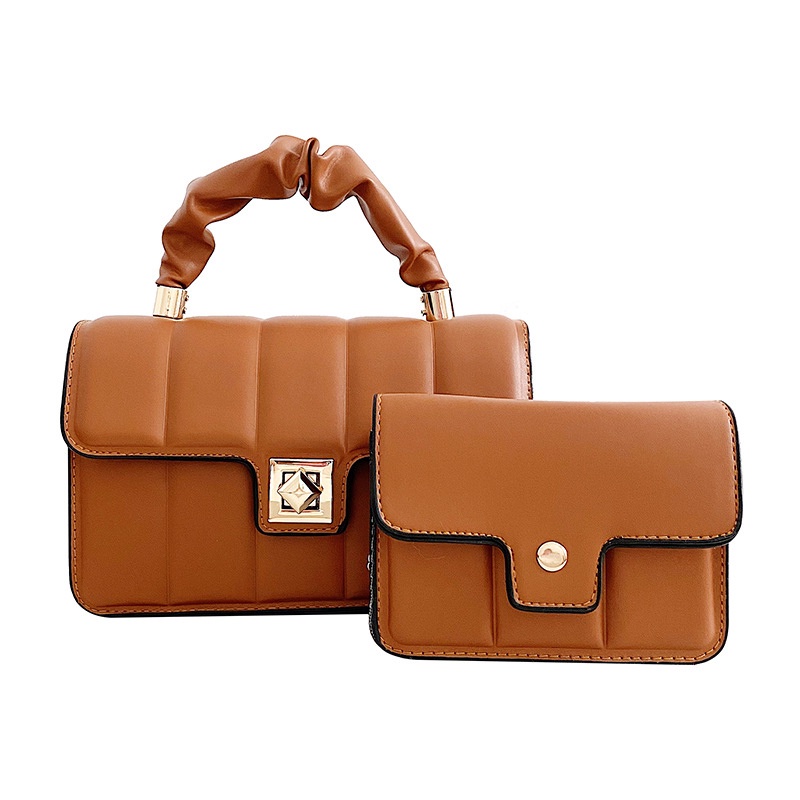 Túi Đeo Vai Cầm Tay Một Bên Họa Tiết Dập Nổi Hoa Văn Kẻ Ô Cổ Điển Dành Cho Bạn Nữ