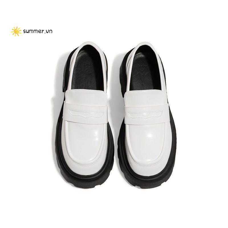 Giày Lười Da Đế Dày Thời Trang 2022 Dành Cho Nữ