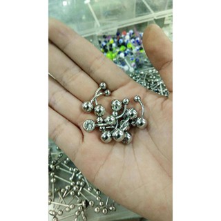 KHUYÊN RỐN THÉP Y TẾ/ KHUYÊN RỐN CƠ BẢN 1 ĐÁ