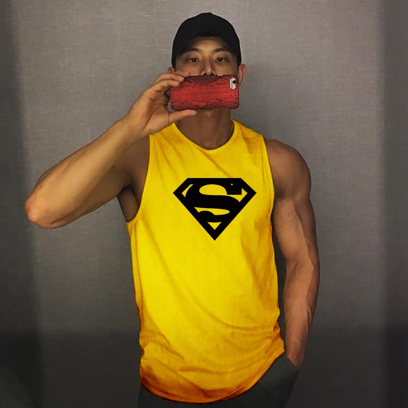 Workout Casual Mesh Tank Top Men New Fitness Summer Fashion Musculation Clothing Bodybuilding Sleeveless Shirt Quick Dry Vest