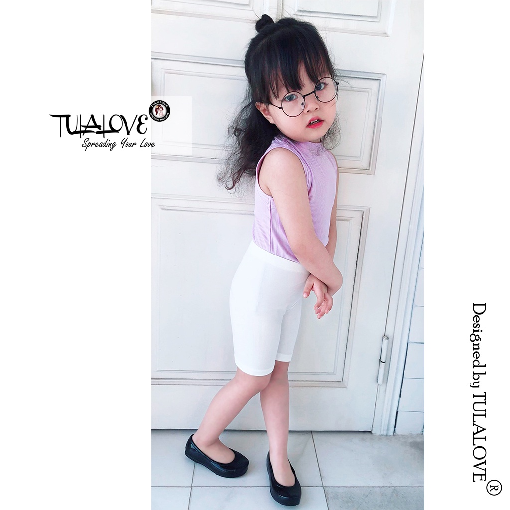 Áo Thun Bé Gái Sát Nách Vải Tăm Lạnh Siêu Mềm Mát Cho Bé Gái Tulalove
