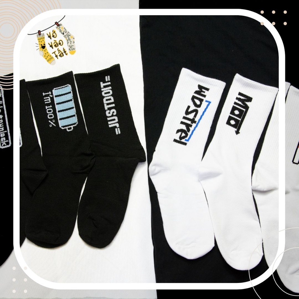 TẤT VỚ CỔ CAO NAM NỮ HÌNH IN CÁ TÍNH ĐỘC ĐÁO