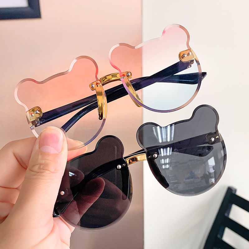 Kính Mát Chống Tia Uv Hình Tai Gấu Cho Bé