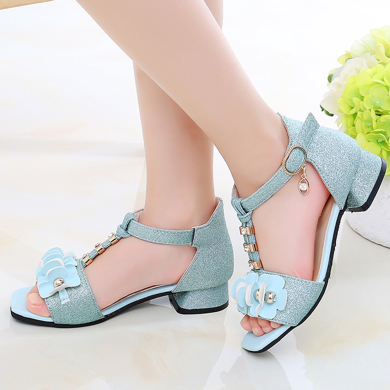 Sandal cao gót thời trang dự tiệc cho bé