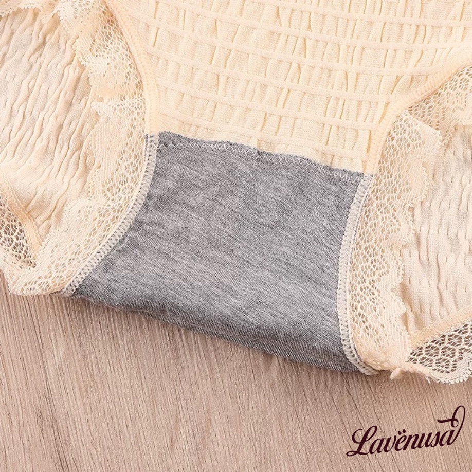 Quần lót Cotton nữ dễ thương mềm mại thoáng khí freesize 40-58kg LAVENUSA QL58