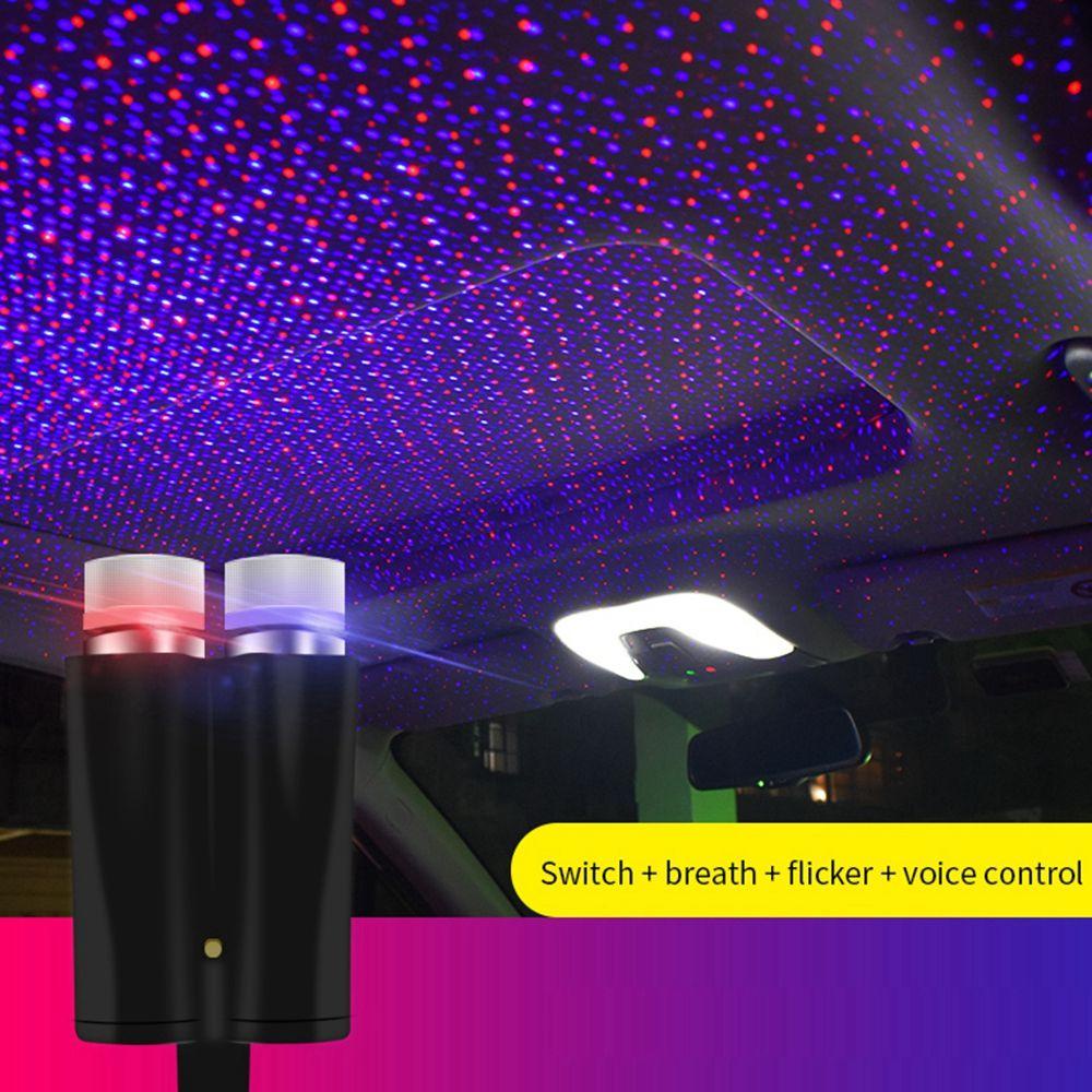 Đèn Chiếu Ánh Sáng Ban Đêm Mini Gắn Trần Xe Hơi