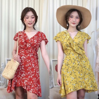 🔅clip ☀️ váy hoa buộc eo ☀️_ jq8165