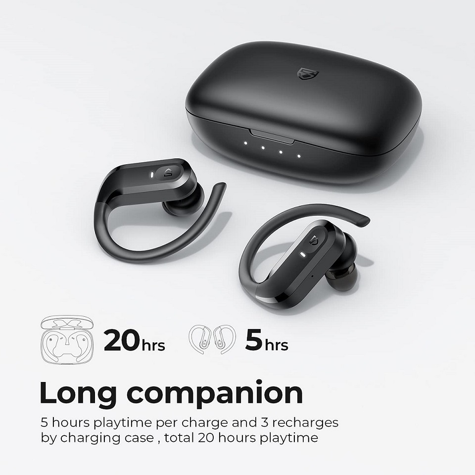Tai Nghe True Wireless Thể Thao Soundpeats S5, New Seal, Pin 5h, Cảm Ứng, Bảo Hành 12 Tháng Chính Hãng | Trần Du Audio
