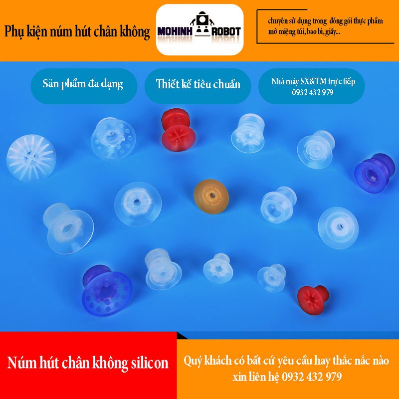 PIAB - Núm hút chân không dùng trong đóng gói thực phẩm, mở miệng túi, bao bì