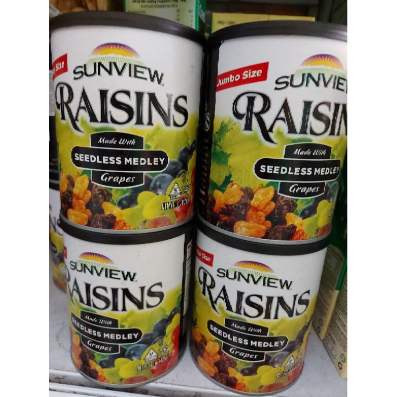 Nho khô Sunview Raisins Mỹ 425g.
